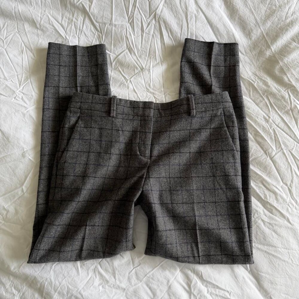 Theory Women's Grey and Black Trousers